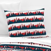 economic growth chart - red and navy on white