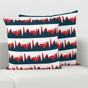 economic growth chart - red and navy on white