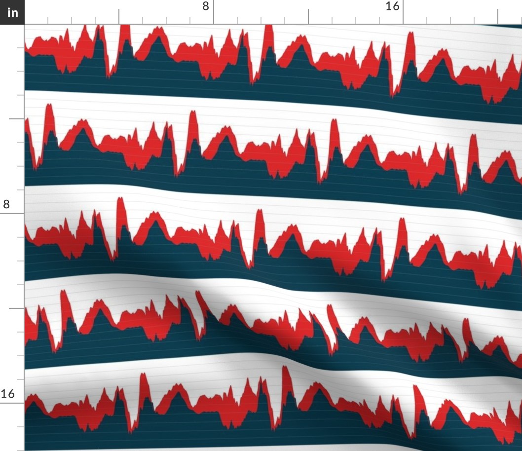 economic growth chart - red and navy on white