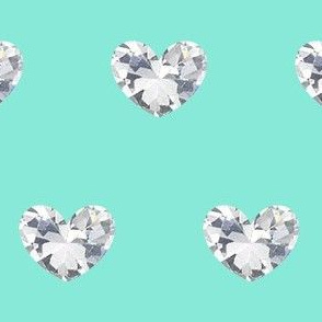 Diamond Heart Sea Foam