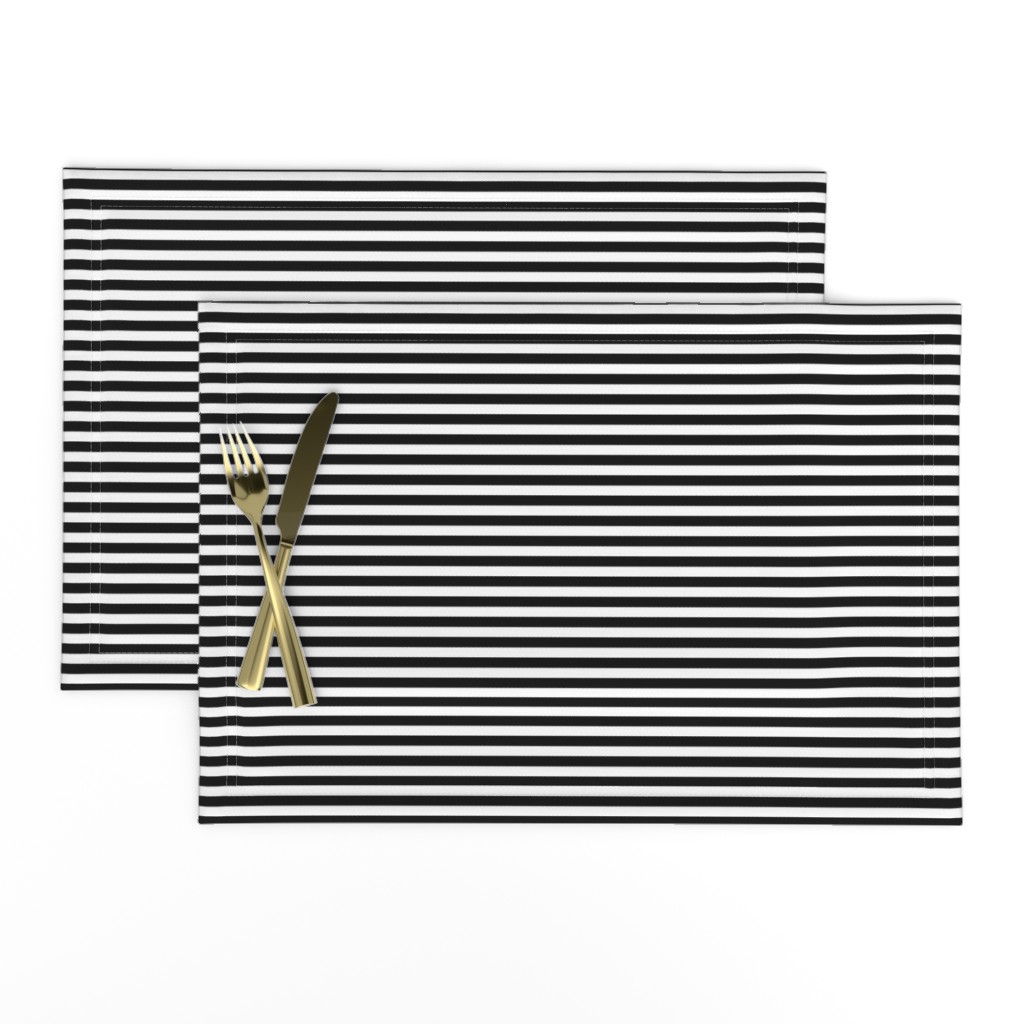 Bankers black and white quarter-inch stripes by Su_G_©SuSchaefer