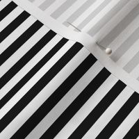 Bankers black and white quarter-inch stripes by Su_G_©SuSchaefer