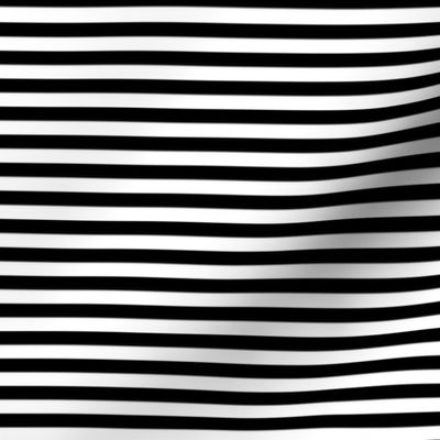 Bankers black and white quarter-inch stripes by Su_G_©SuSchaefer