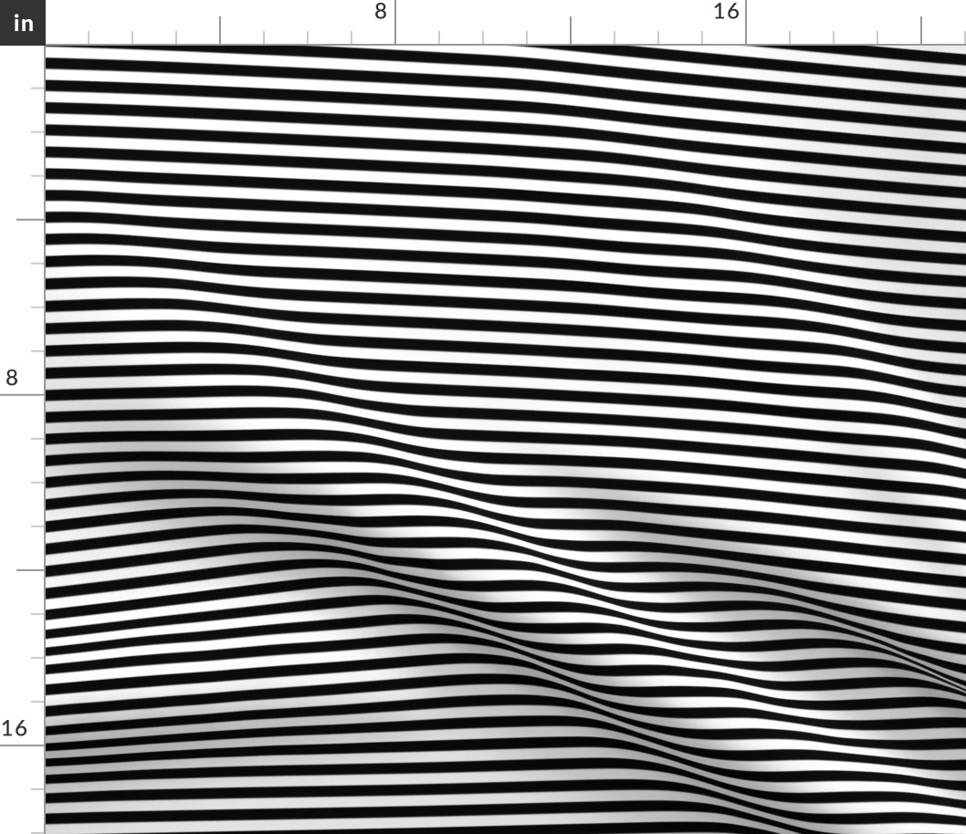 Bankers black and white quarter-inch stripes by Su_G_©SuSchaefer