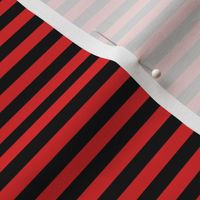 Bankers black + red, quarter-inch stripes by Su_G