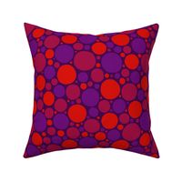 Spots in purple and red