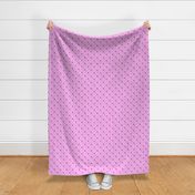 Whimsical barking Border Collies - pink