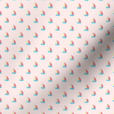 Preppy Sailboat Coral