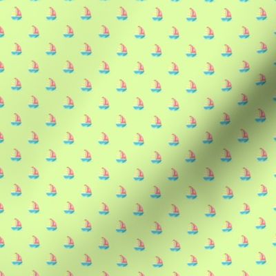 Preppy Sailboat Pistachio