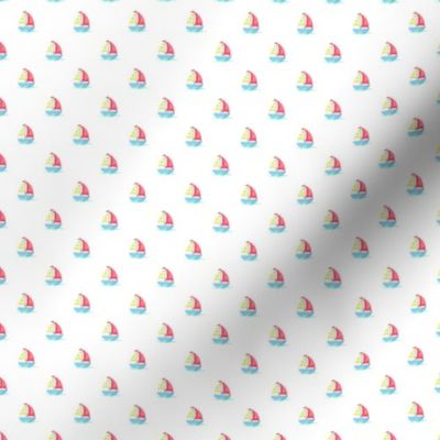 Preppy Sailboat White