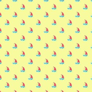 Preppy Sailboat Yellow