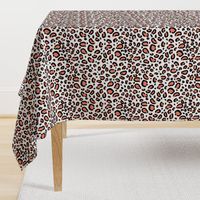 leopard print - coral cheetah animal spots textile fabric print design