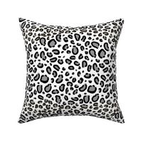leopard print - greyscale minimal monochrome textile print design 