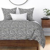leopard print - greyscale minimal monochrome textile print design 