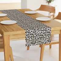 leopard - animal print with white background natural tan cheetah spots