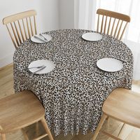 leopard - animal print with white background natural tan cheetah spots