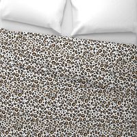 leopard - animal print with white background natural tan cheetah spots