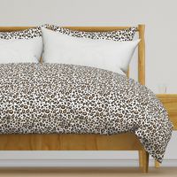 leopard - animal print with white background natural tan cheetah spots