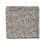 leopard - animal print with white background natural tan cheetah spots