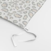 leopard - animal print with white background natural tan cheetah spots