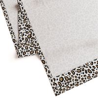 leopard - animal print with white background natural tan cheetah spots