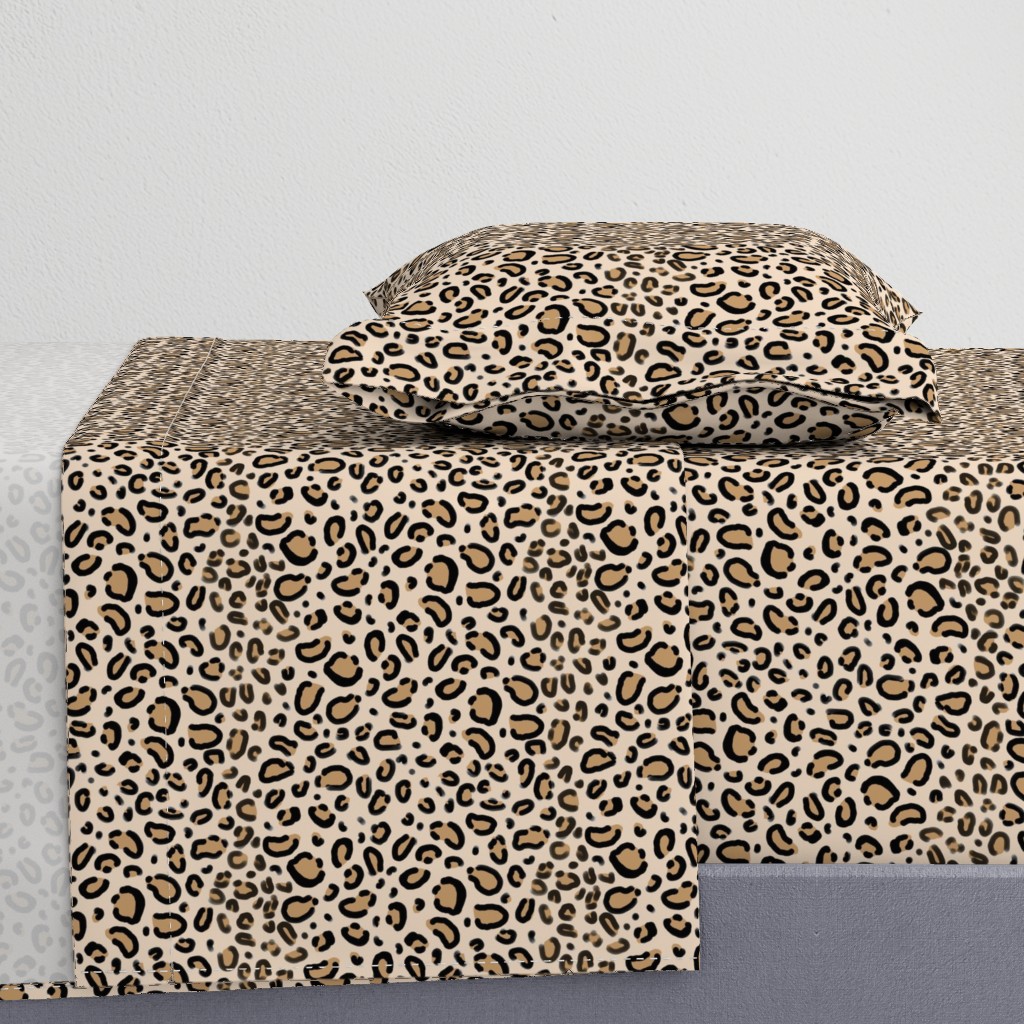 leopard print - tan natural animal cheetah safari print