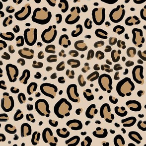 leopard print - tan natural animal cheetah safari print