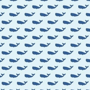 Preppy Whale Sky Blue