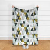 Triangle cheater quilt- boy