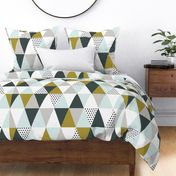 Triangle cheater quilt- boy