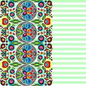 Wycinanka_003_Border_Print_Green_Stripes