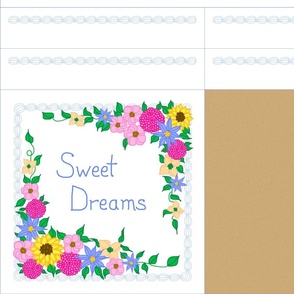 sweet dreams pillow 12 inch square NOTE: Sateen or wider fabrics only!