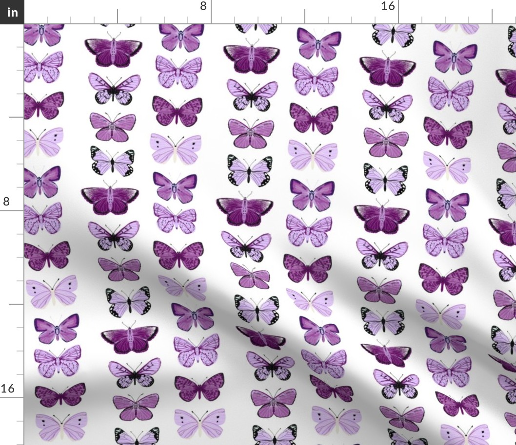 butterflies // purple spring pastel girly print 