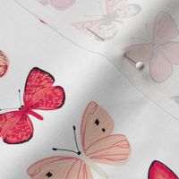 butterflies // spring pastel girly butterfly nature botanical flower florals girls