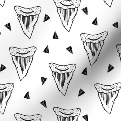 shark tooth // shark teeth sharks shark fabric black and white kids shark pattern shark fabric shark design andrea lauren