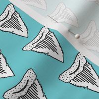 shark tooth // sharks shark blue aqua kids room boys fabric andrea lauren