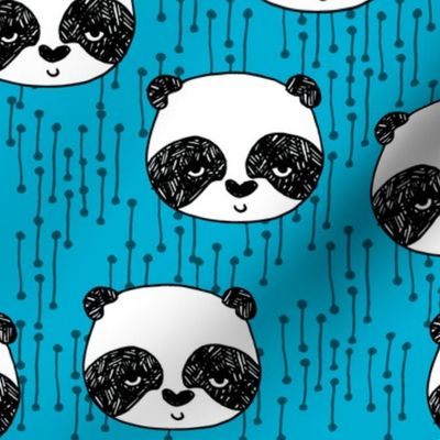 pandas // panda head cute panda fabric kawaii cute pandas scandi nursery baby