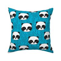 pandas // panda head cute panda fabric kawaii cute pandas scandi nursery baby