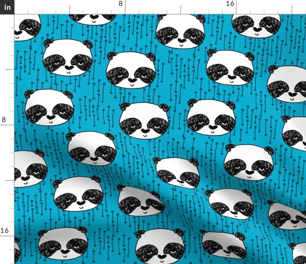 pandas // panda head cute panda fabric kawaii cute pandas scandi nursery baby