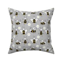 Bees - Slate Grey by Andrea Lauren