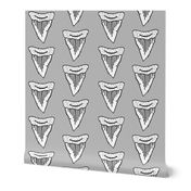 shark tooth // sharks shark fabric grey kids room shark week grey boys shark fabric by andrea lauren