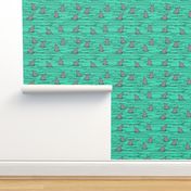 shark fin // bright green shark fabric shark design shark pattern cute kids shark pattern