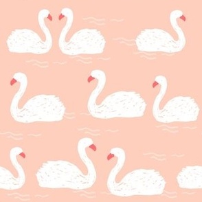 swans // swan swans birds bird elegant beautiful pink pastel girls sweet swans