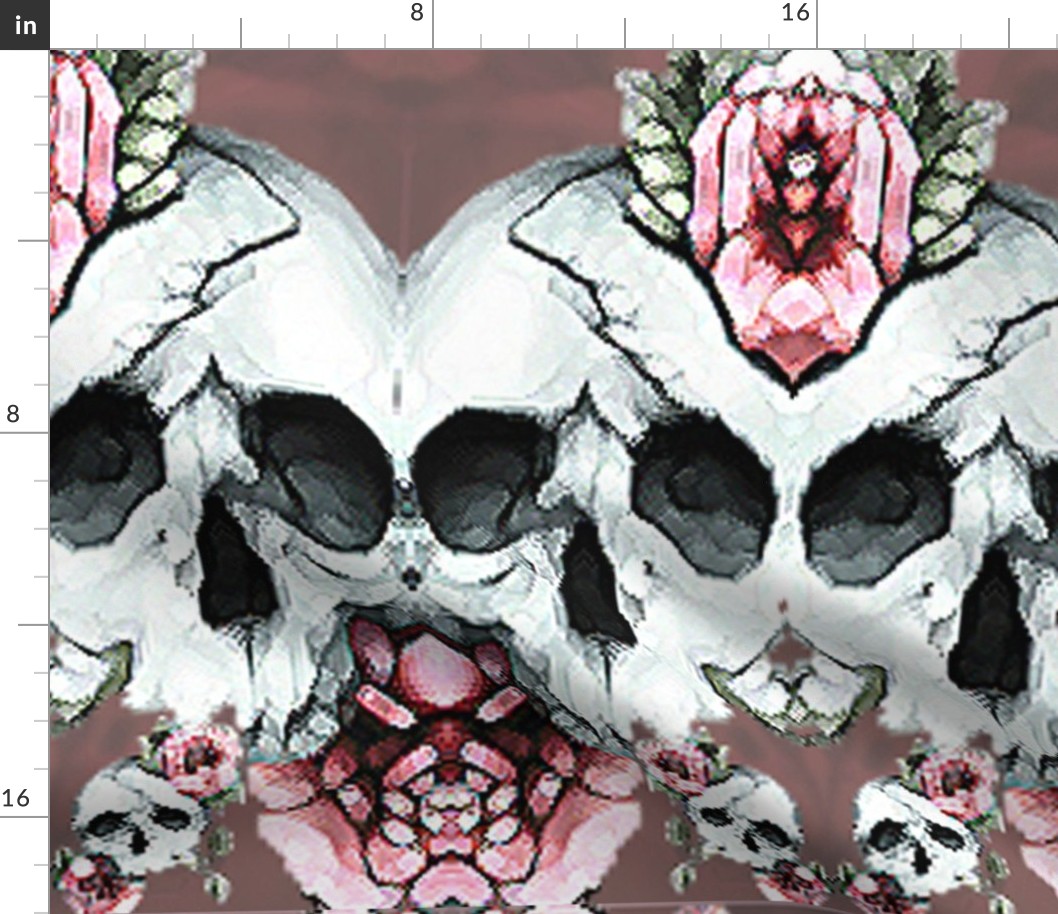 Dusk Rose Skull