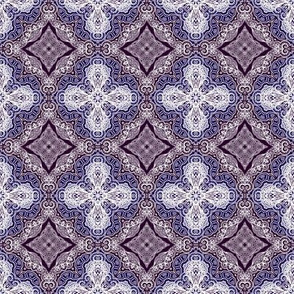 Ornament, violet&white