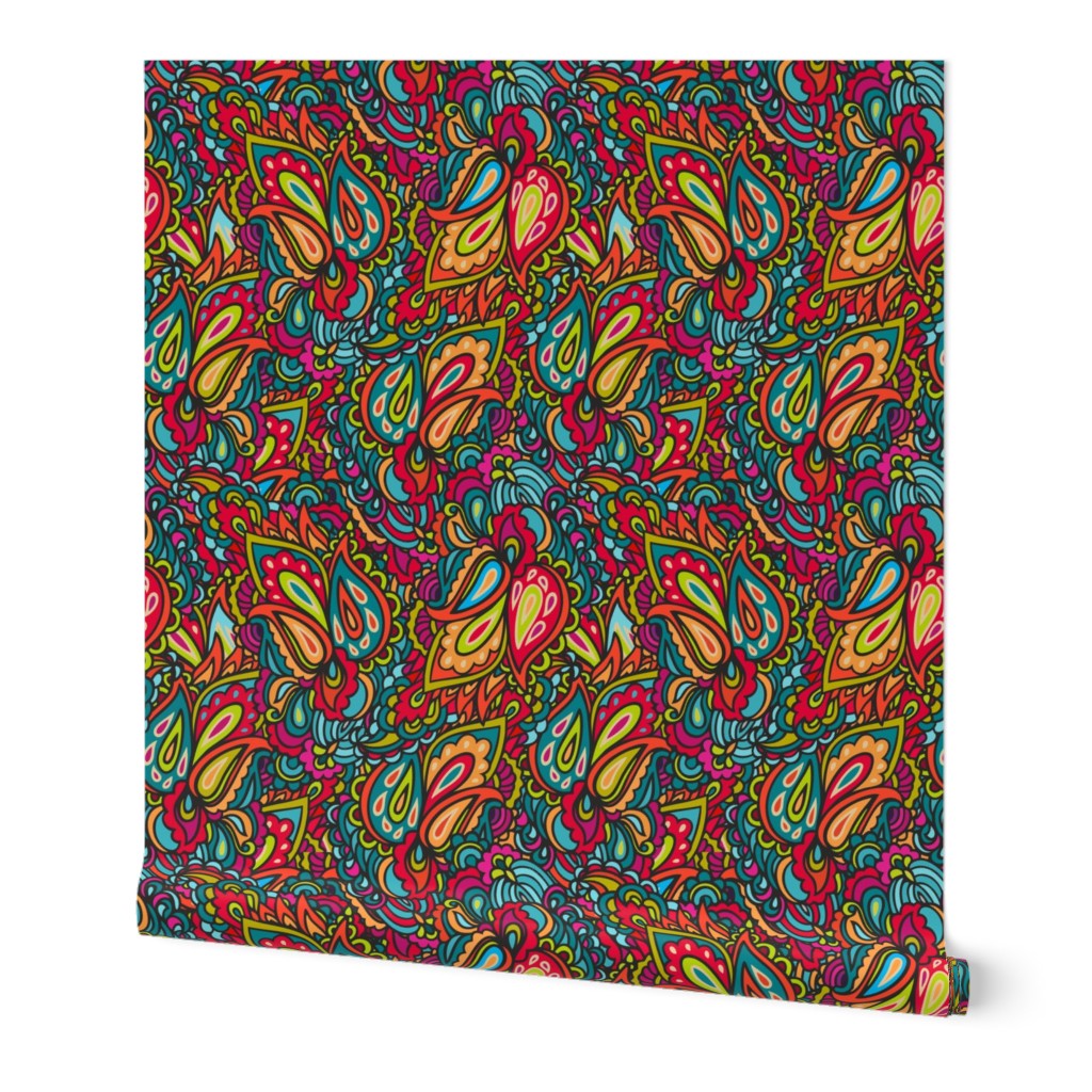 Colorful paisley