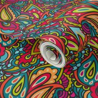 Colorful paisley
