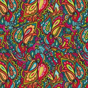 Colorful paisley