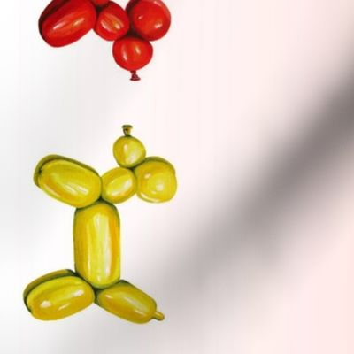 Balloon Dogs Border Red