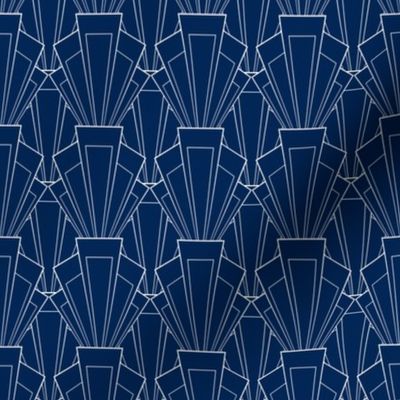 Navy and White Deco - Small